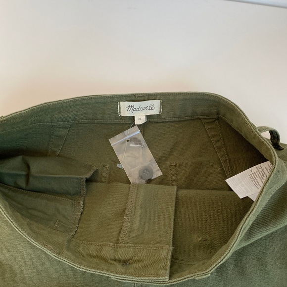 NWOT Madewell Emmett High Waist Green Shorts Sz 31 - Picture 8 of 8